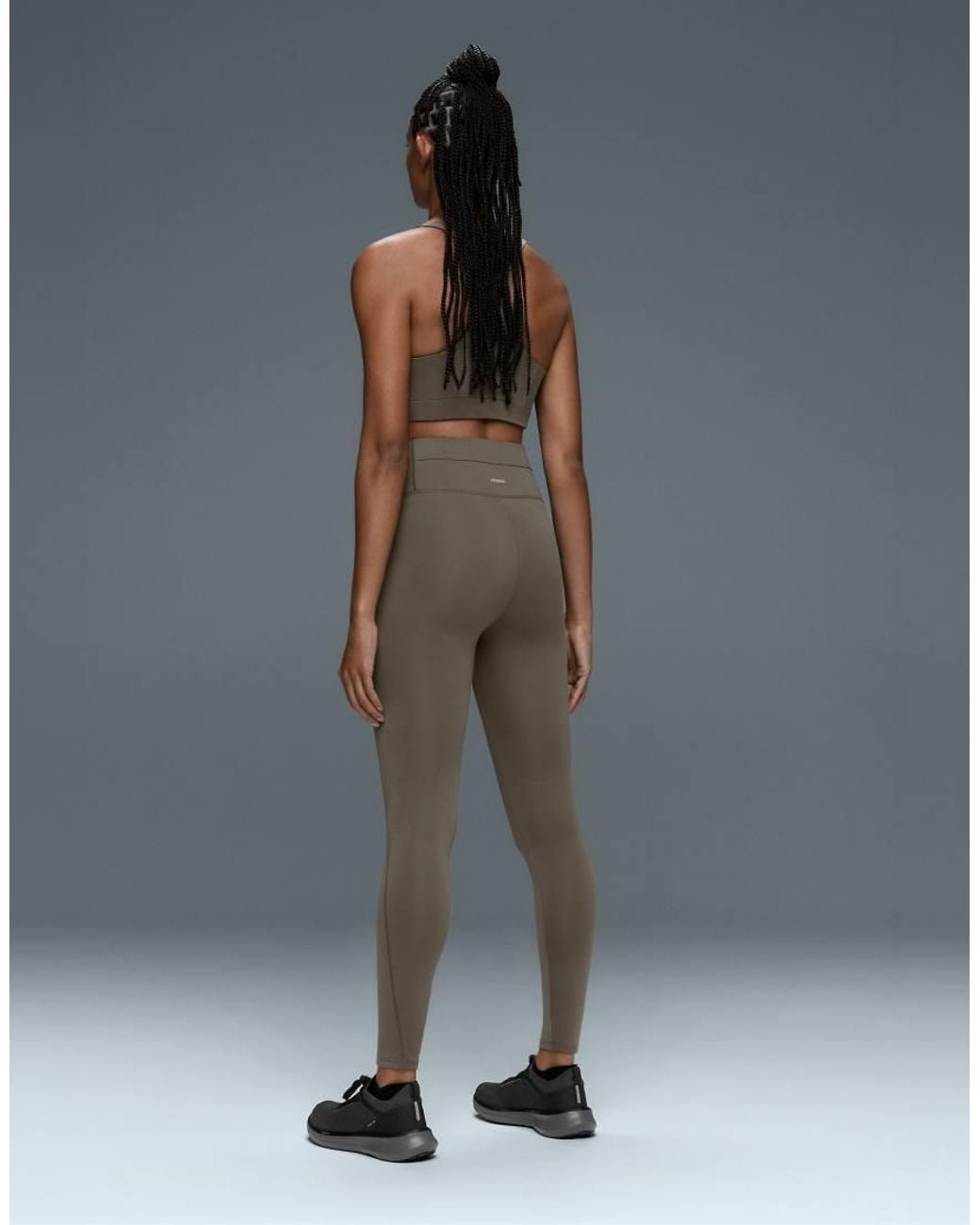 Oysho Gray Rapid Dry Medium Support Sports Bra With Pockets