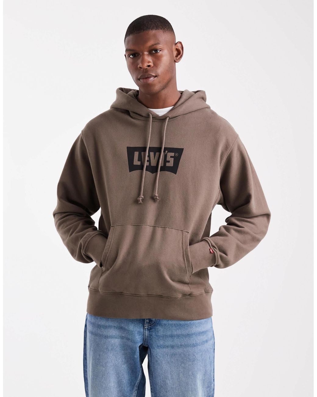 Levi's – premium – kapuzenpullover in Brown für Herren