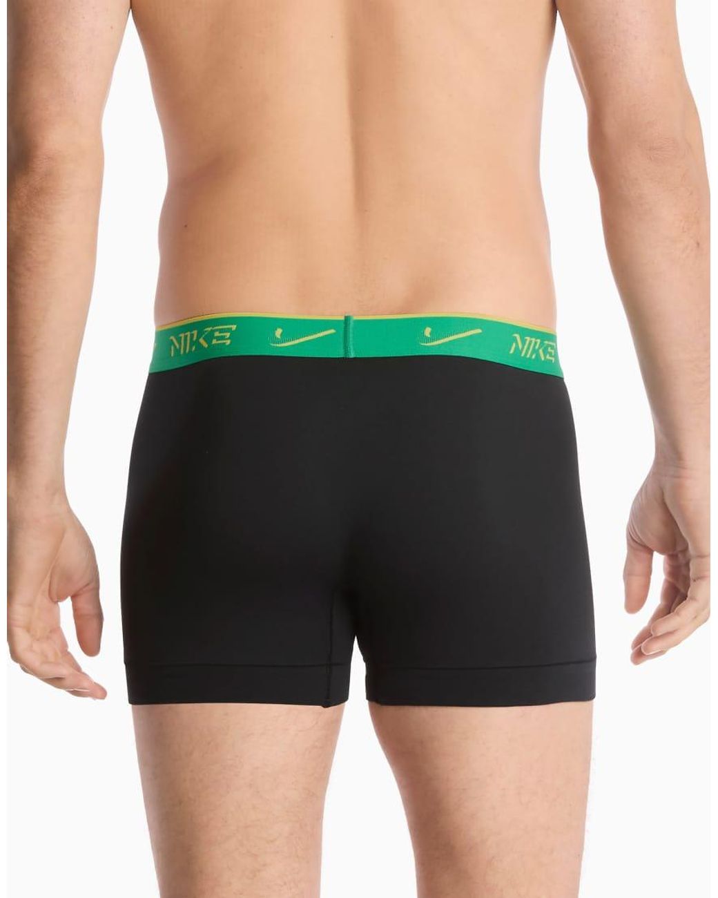 Nike Black Essential Cotton 3 Pack Trunks for men
