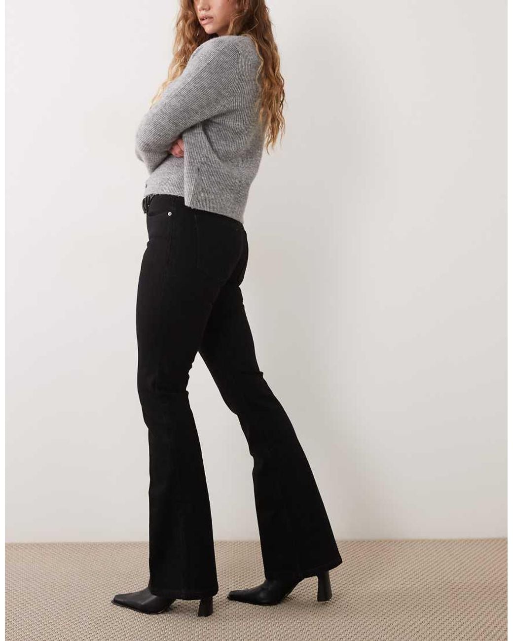 ASOS Black Bootcut Flare Jean
