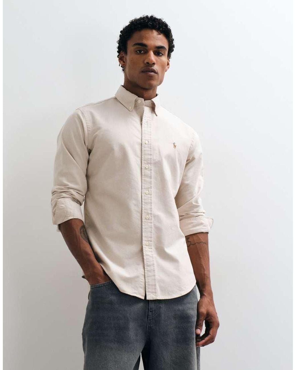 Polo Ralph Lauren Natural Sport Icon Logo Shirt for men