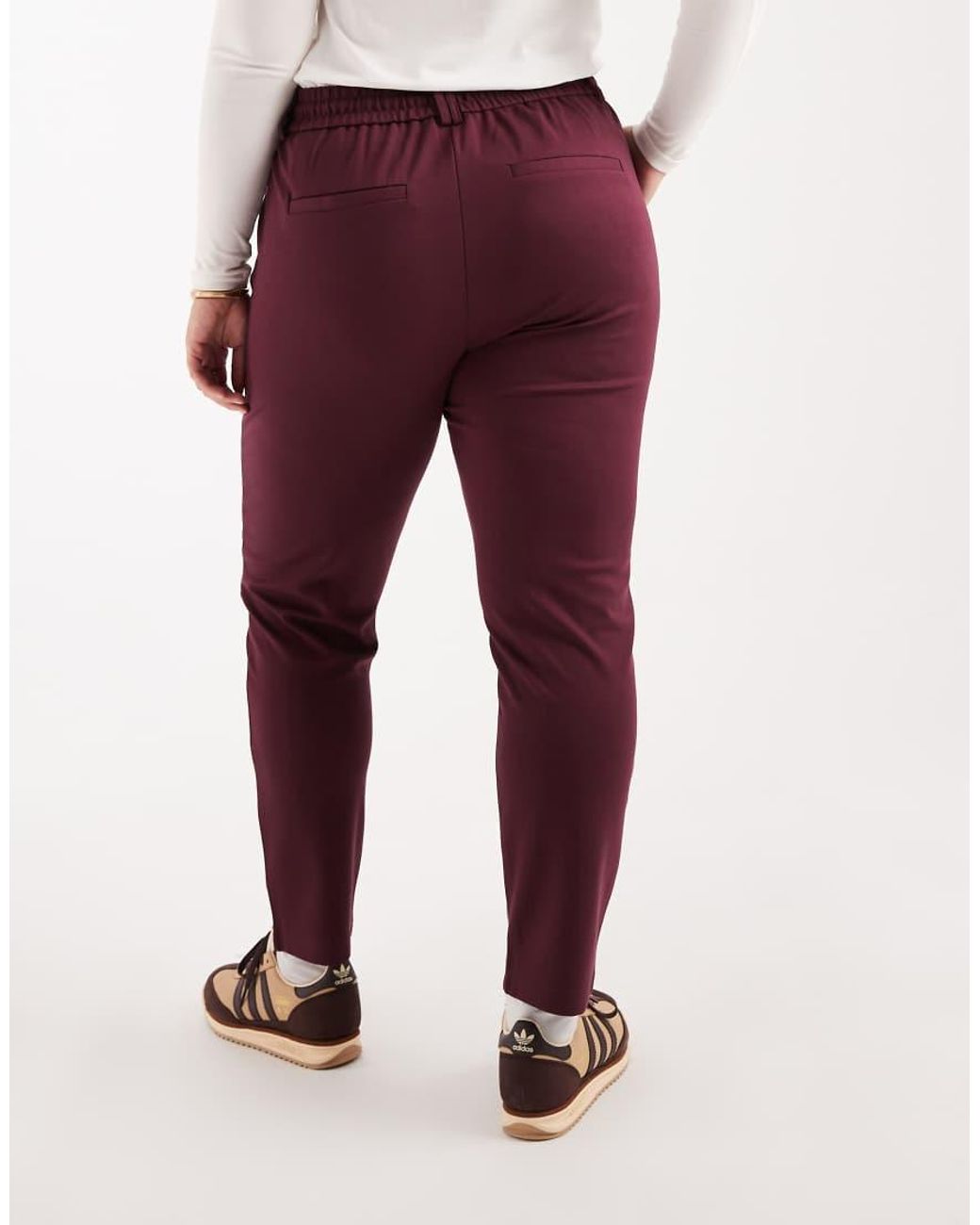 ONLY Red Straight Leg Trousers