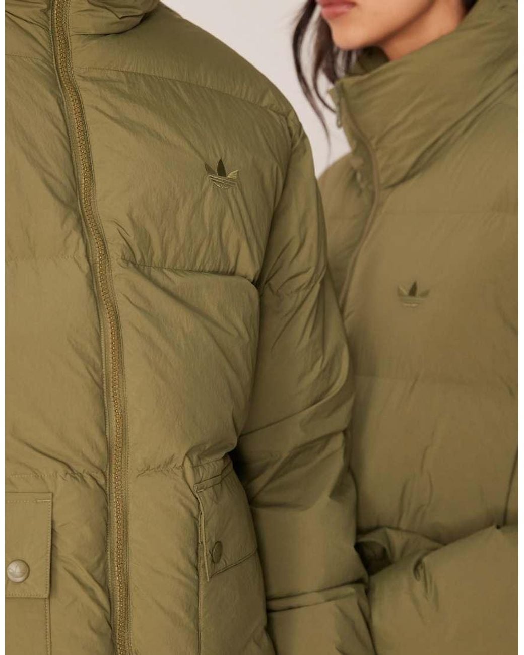 Adidas Originals Green Puffer Coat