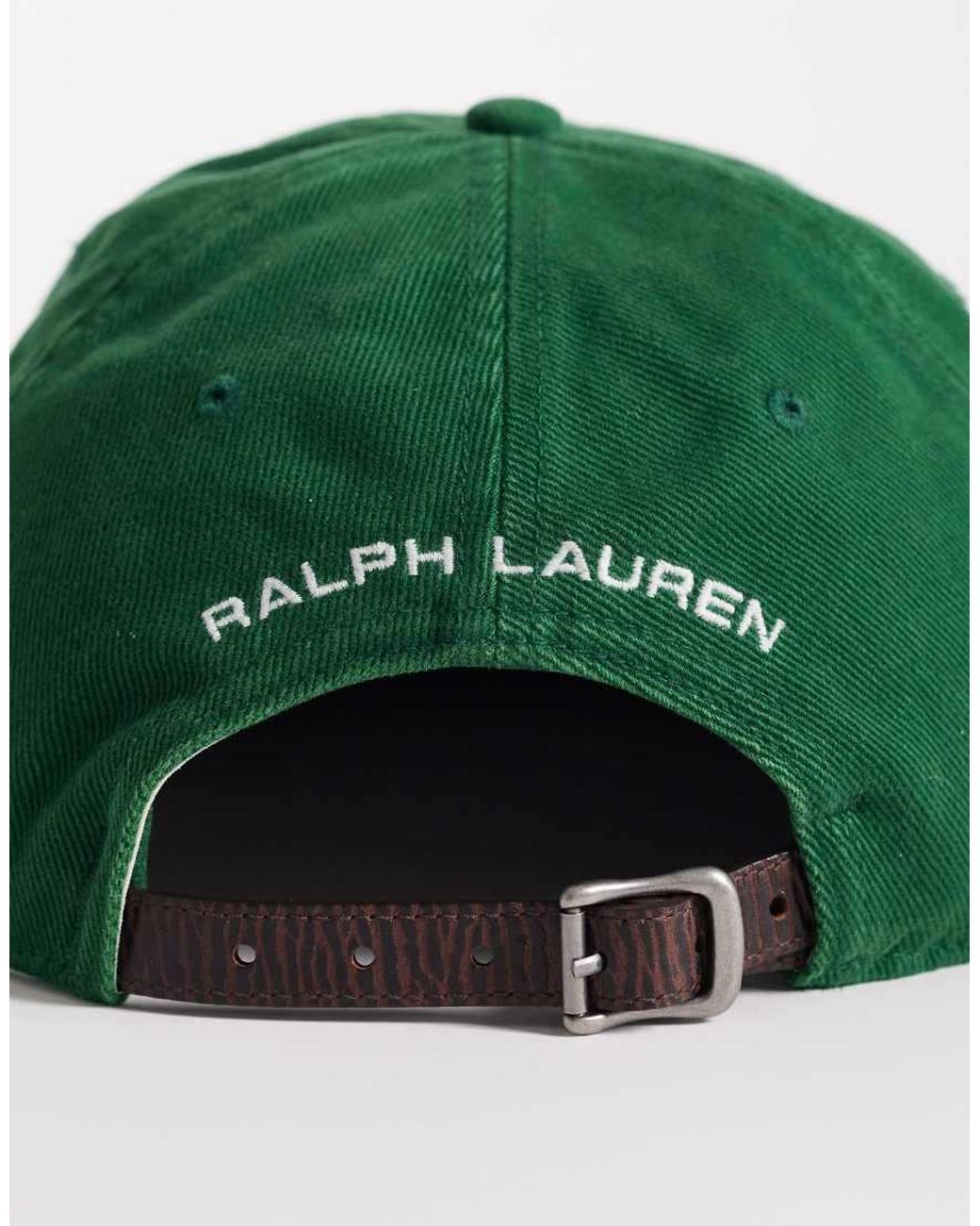 Polo Ralph Lauren Green Sports Capsule Flag Logo Baseball Cap for men