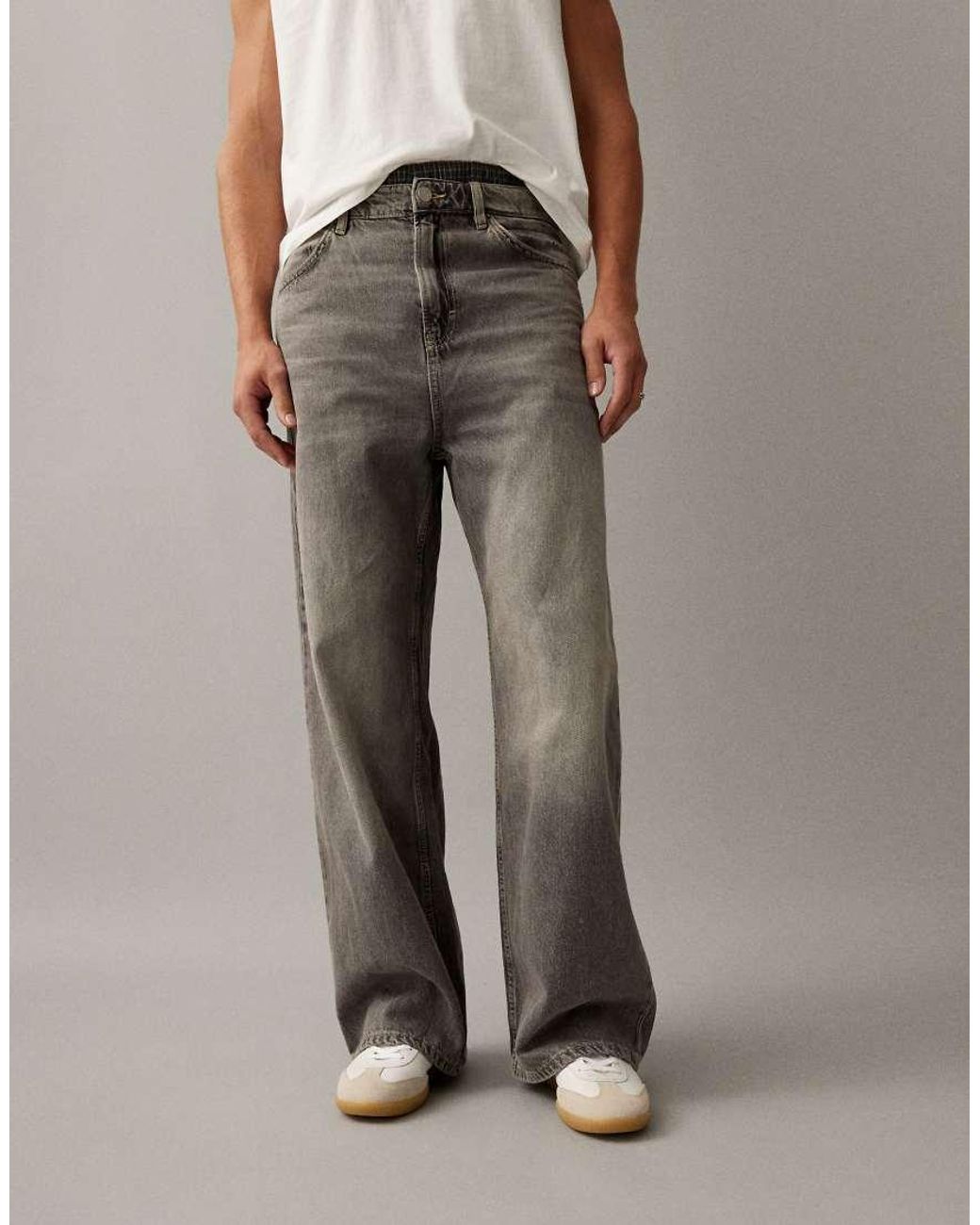Cotton On Gray Super Baggy Jean for men