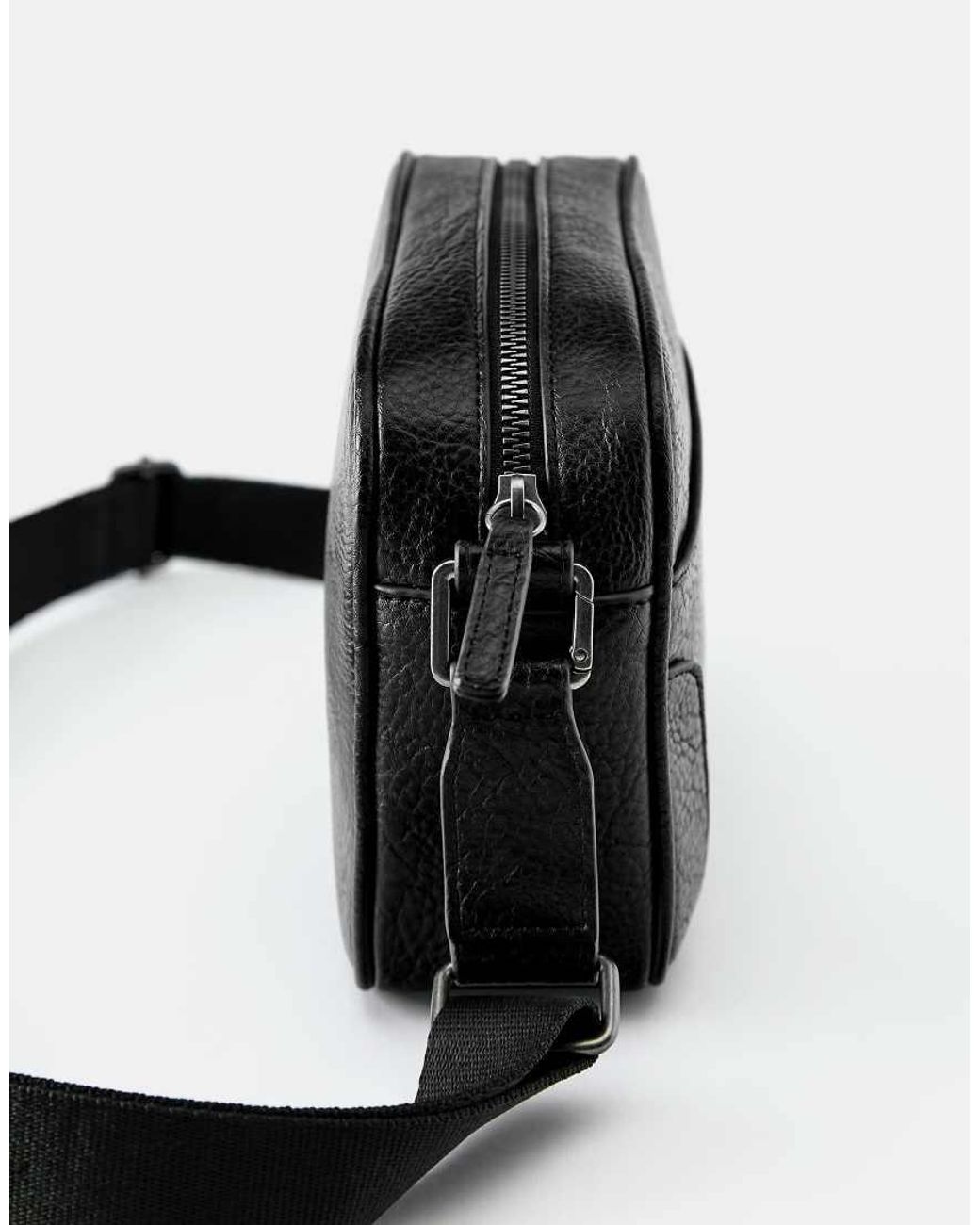 Pull&Bear Black Casual Crossbody Bag for men