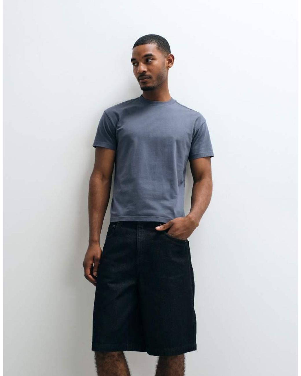 Cotton On Blue Slim Fit T-shirt for men