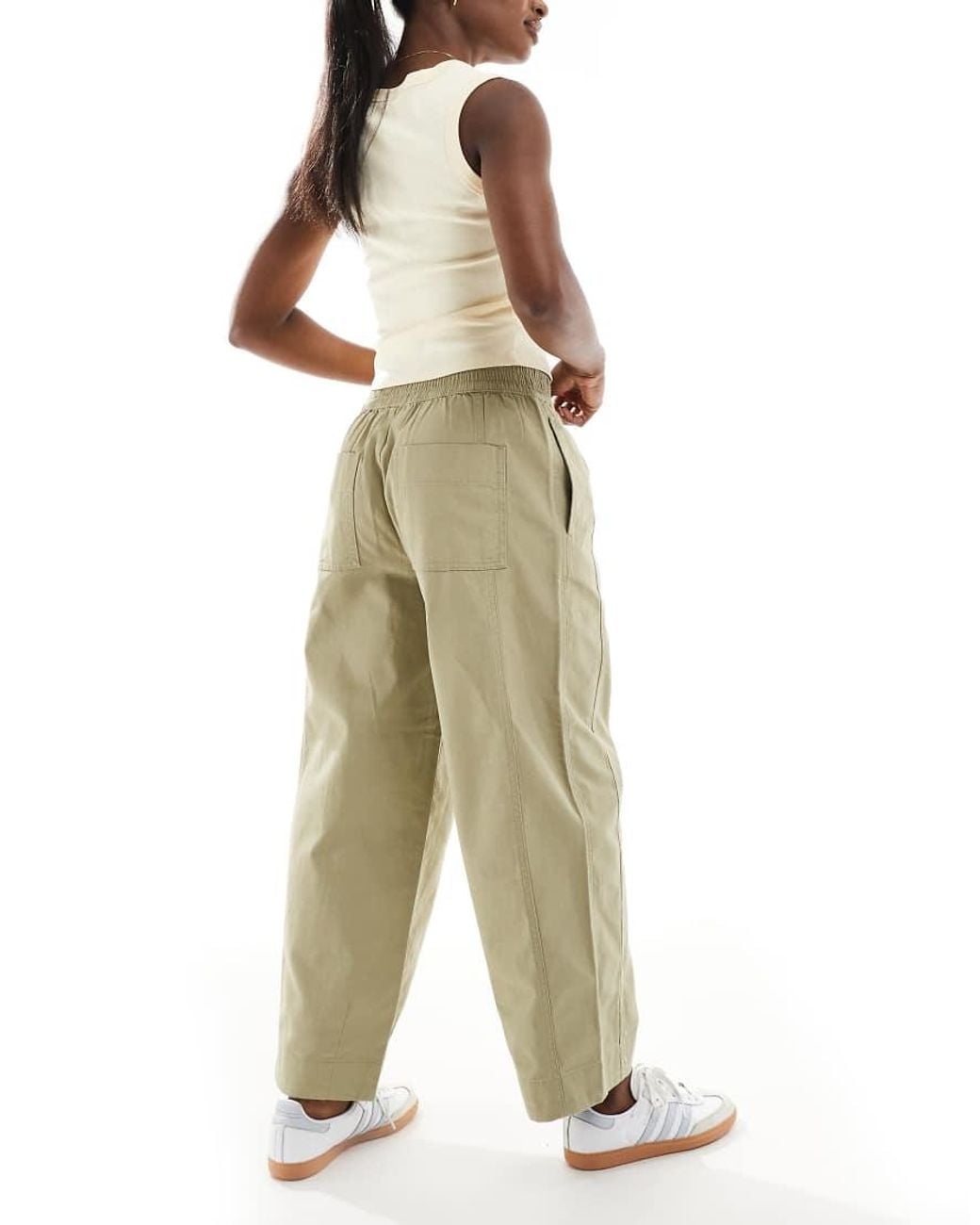 ASOS Multicolor Laundered Barrel Pull On Trousers