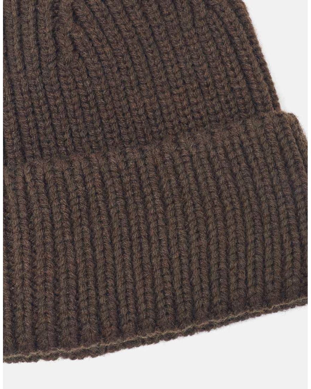 Pull&Bear Red Chunky Knit Beanie for men