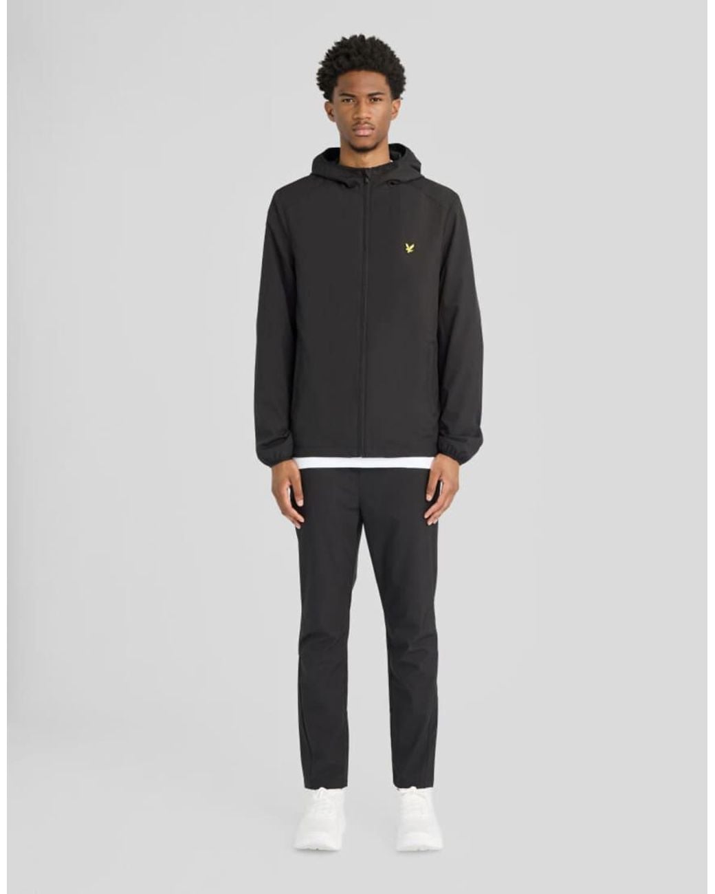 Lyle & Scott Black Sports Windbreaker Jacket for men