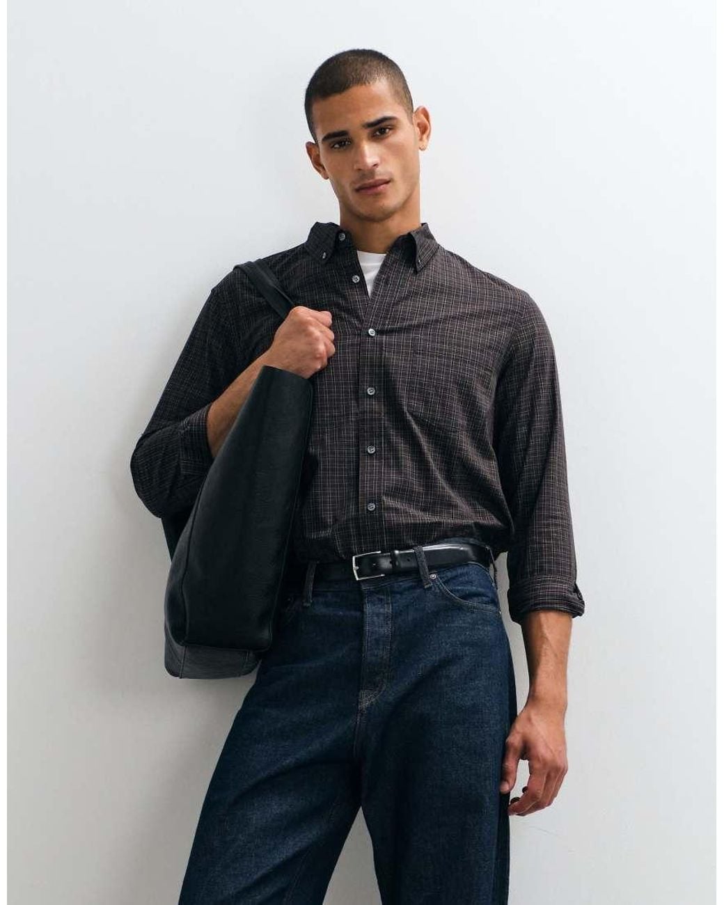 ARKET Blue Oversize Fit Twill Shirt for men