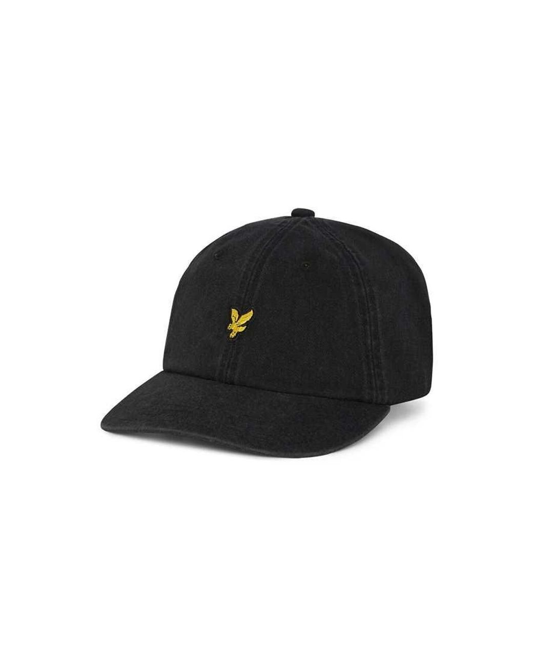 Lyle & Scott Black Headwear Washed Cap for men