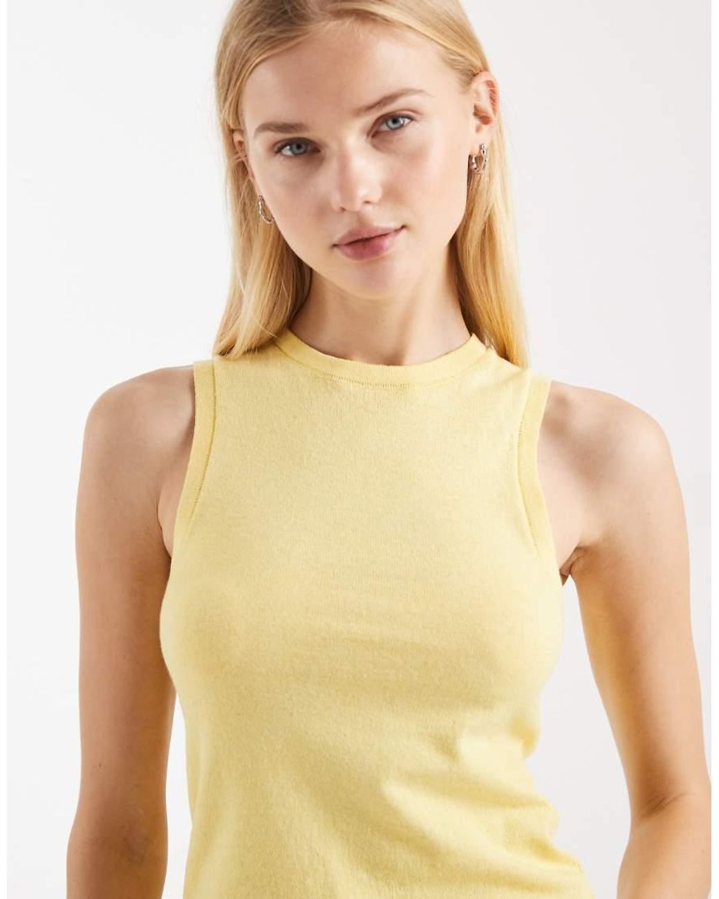 ASOS Blue Knitted Slash Neck Top Co-Ord