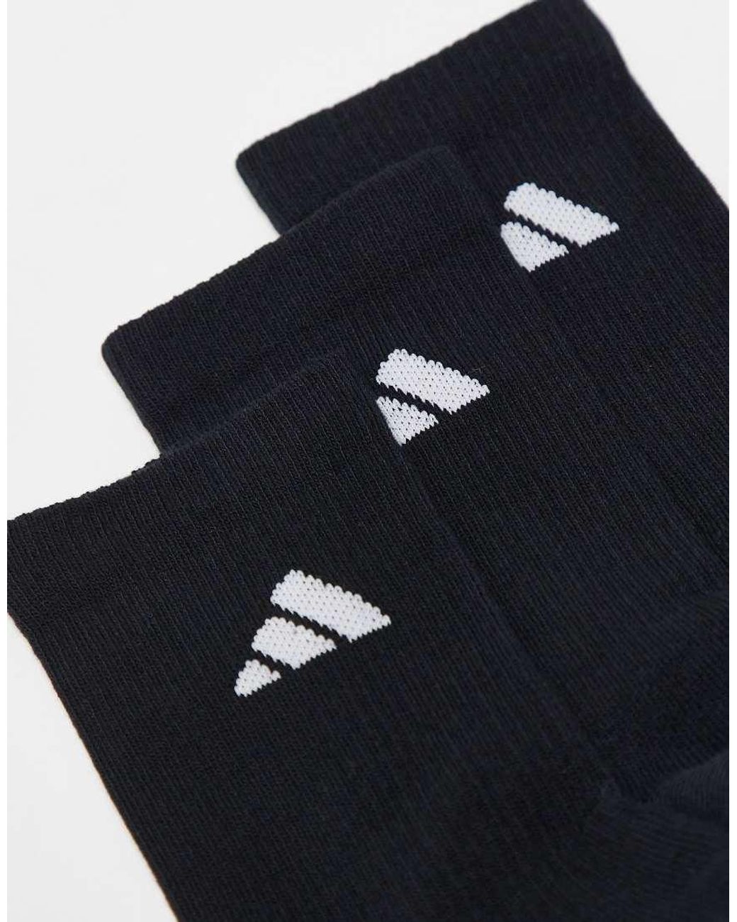 Adidas Originals Blue Adidas Running Essentials 3 Pack Trainer Socks for men