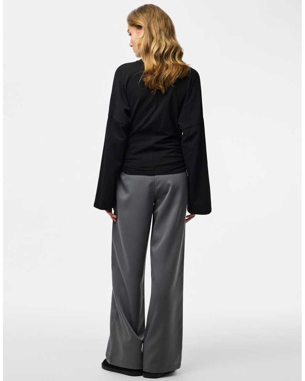 Pieces Black Long Sleeved Top