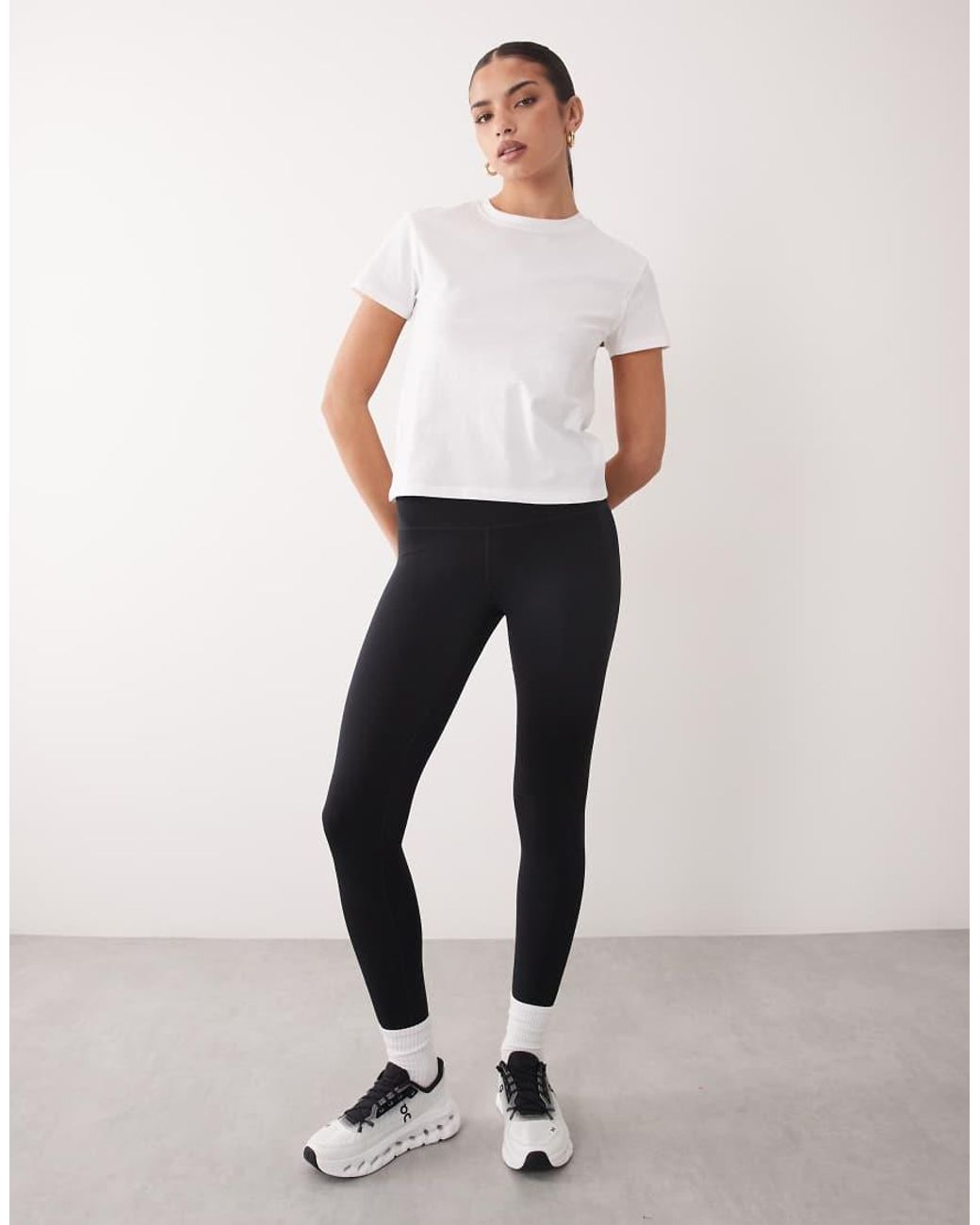 4505 White Icon Cotton Boxy T-shirt With Quick Dry Finish