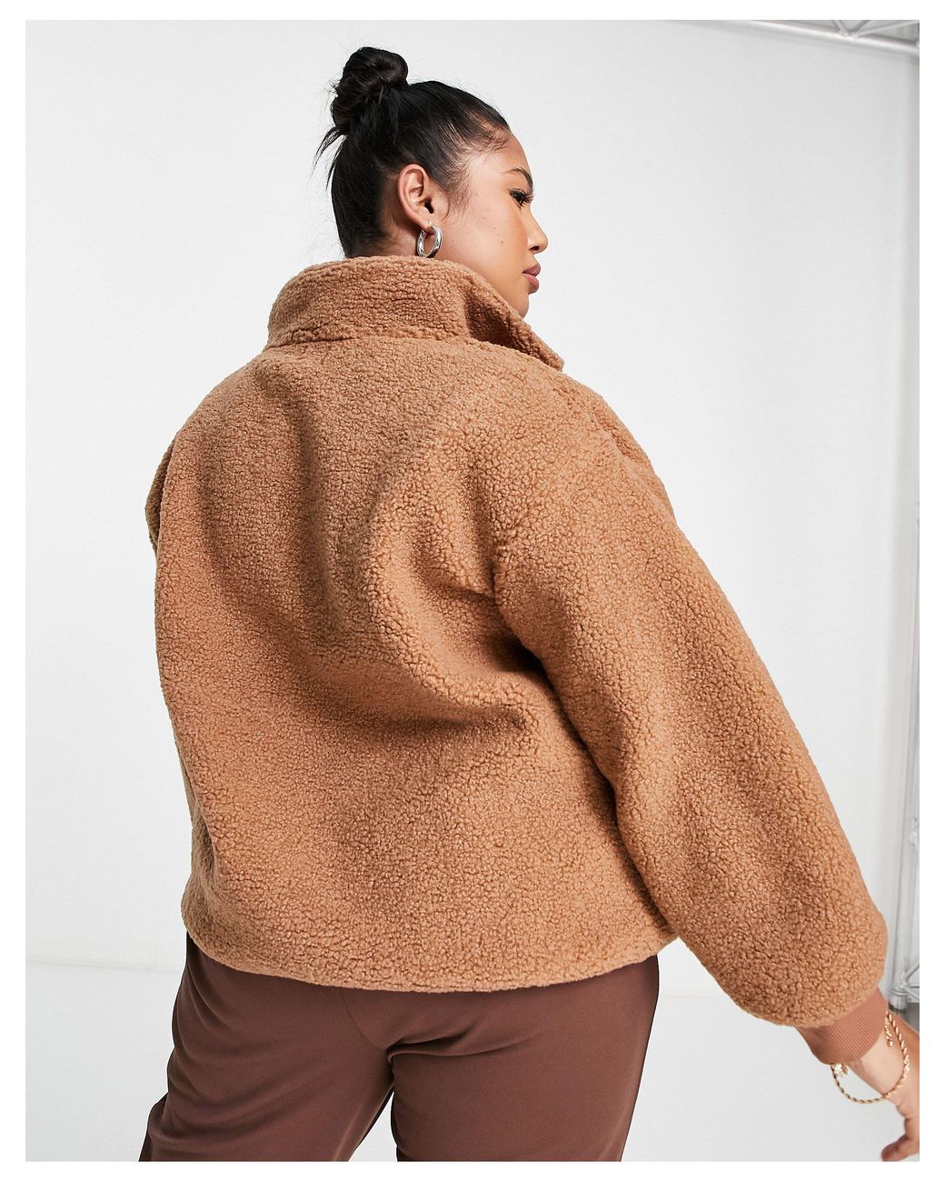 Quarter Zip Teddy Pullover Fleece 
