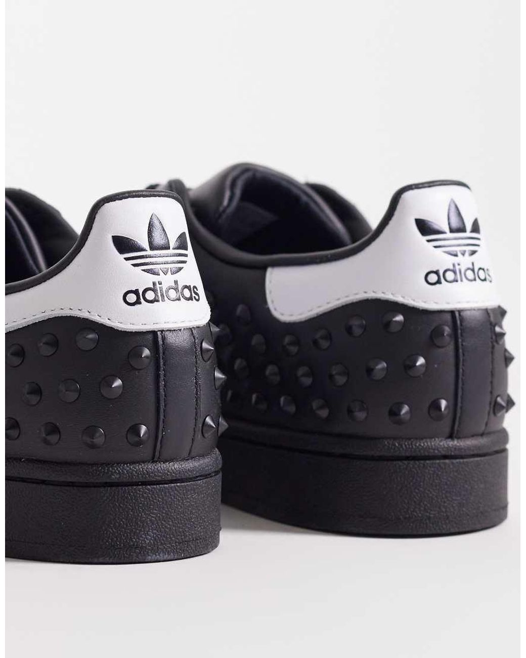 Adidas Originals Black Superstar Ii Stud Trainers