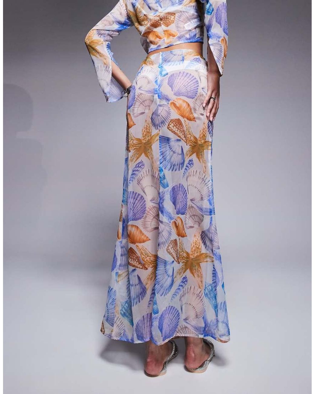 Gonna Lunga di ASOS in Blue