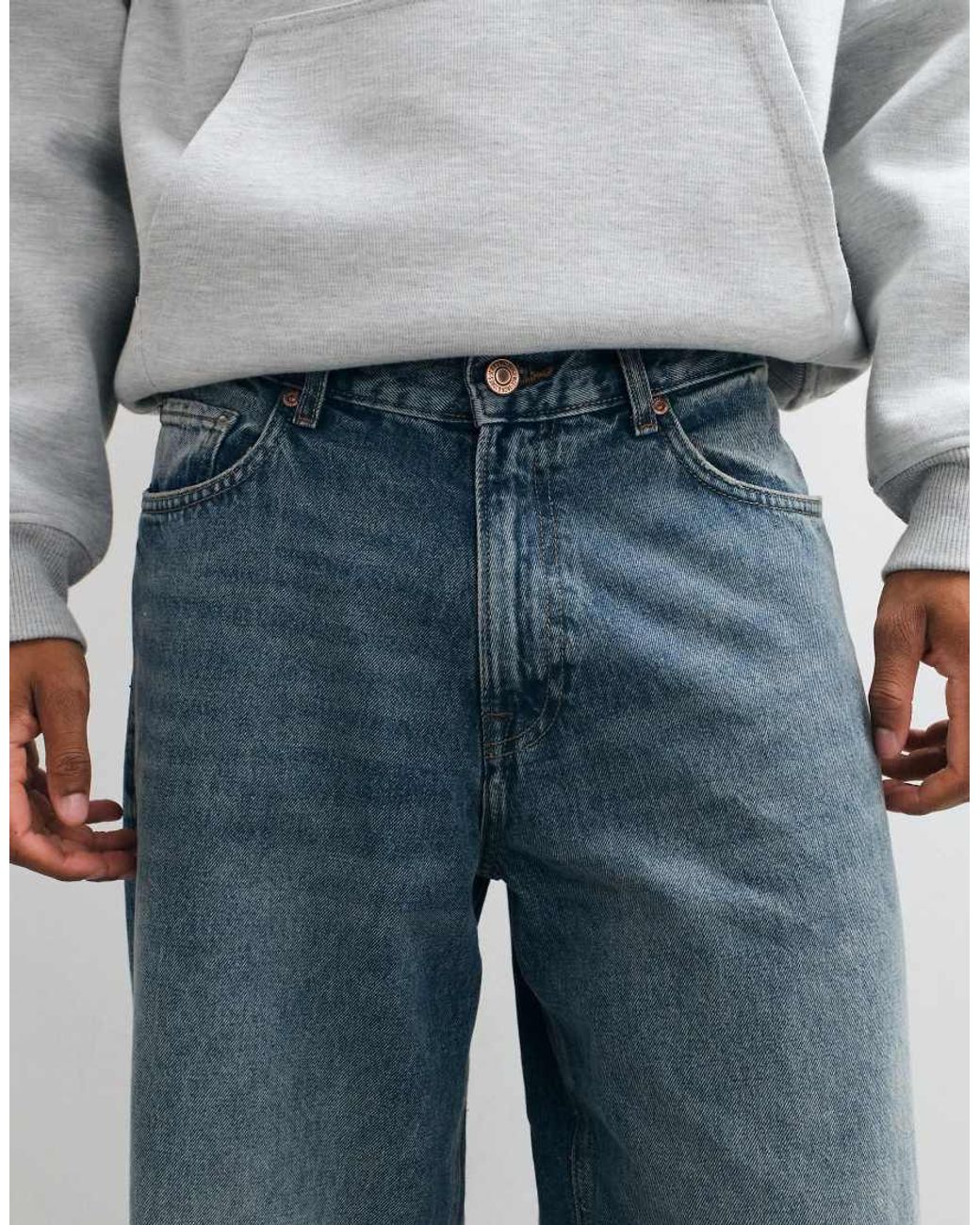 Jack & Jones Blue Dave Wide Fit Jeans for men