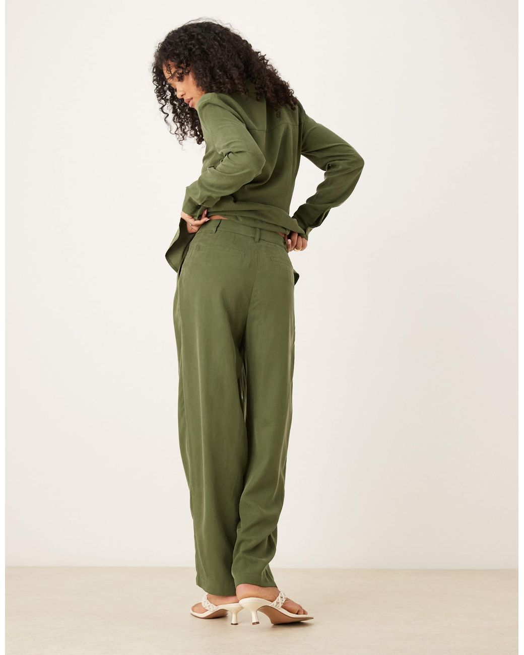 ASOS Green Soft Tapered Pants