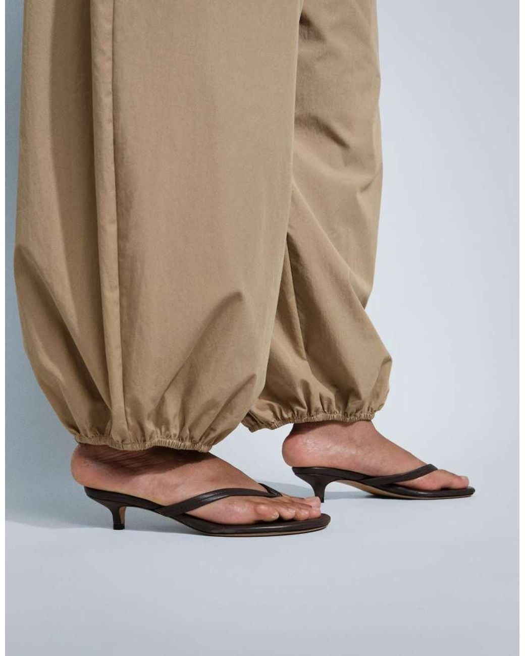ASOS Natural Asos Design Curve Cotton/nylon Blend Pull-on Balloon Pants