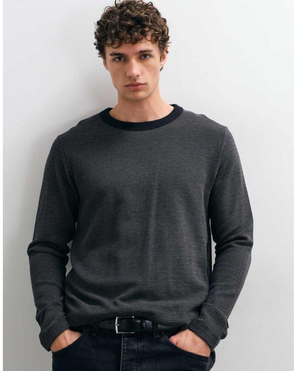 Jack & Jones Gray Long Sleeve Top for men