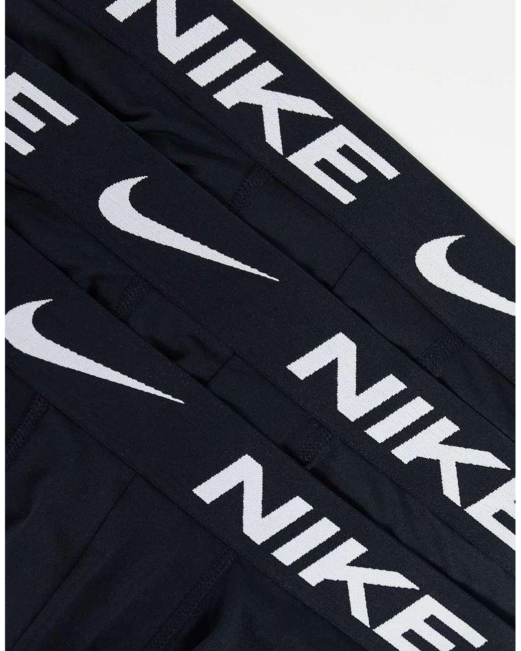 Pack De 3 Calzoncillos Bóxer Negros Básicos De Microfibra Dri-Fit De Nike de hombre de color Blue