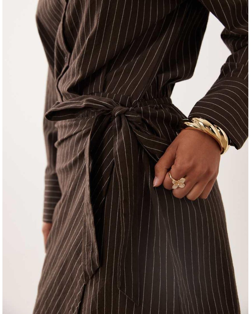 Cotton On Brown Shirt Mini Dress