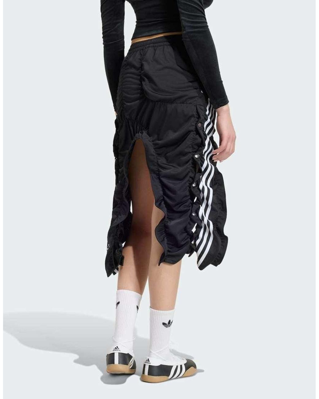 Adidas Originals Black Adibreak Ruched Skirt