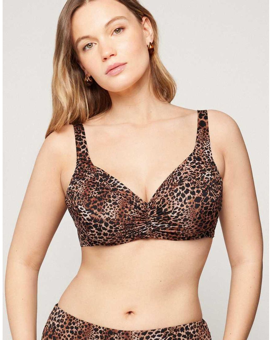Tezenis Brown Savage Sun Bikini Top