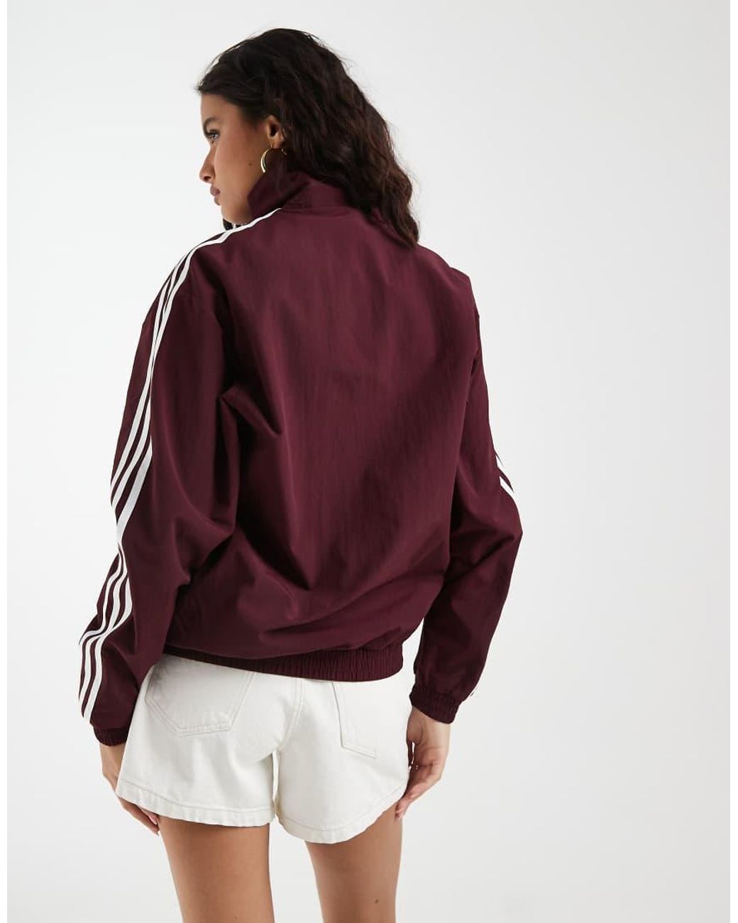 Adidas Originals Red Firebird Loose Floral Embroide Track Top