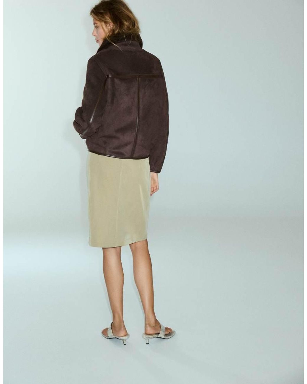 Pull&Bear Brown Double-faced Jacket