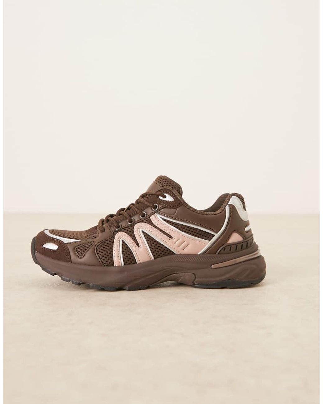 ASOS Natural Divine Lace Up Sneakers