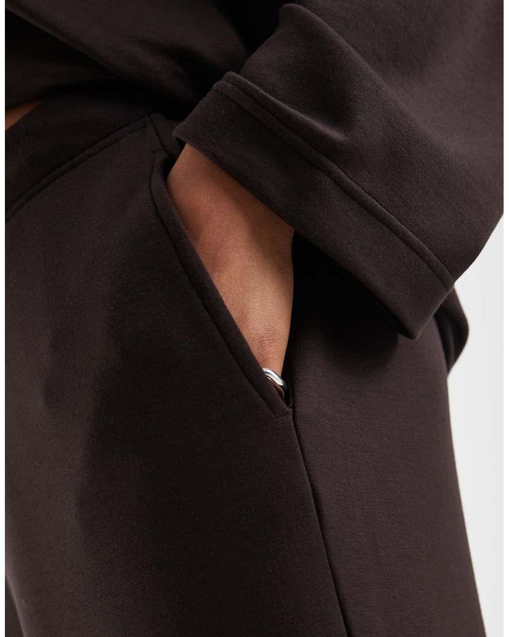 Vero Moda Black Super Soft Tie Waist Wide Leg Jogger Co-Ord