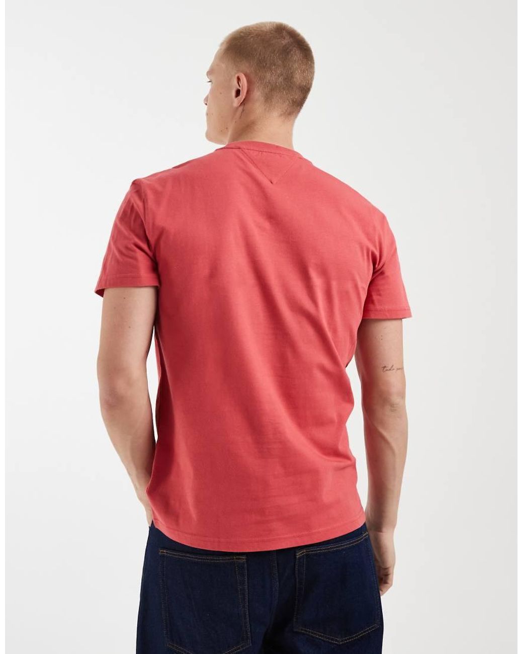 Tommy Hilfiger White Flag Logo T-shirt for men