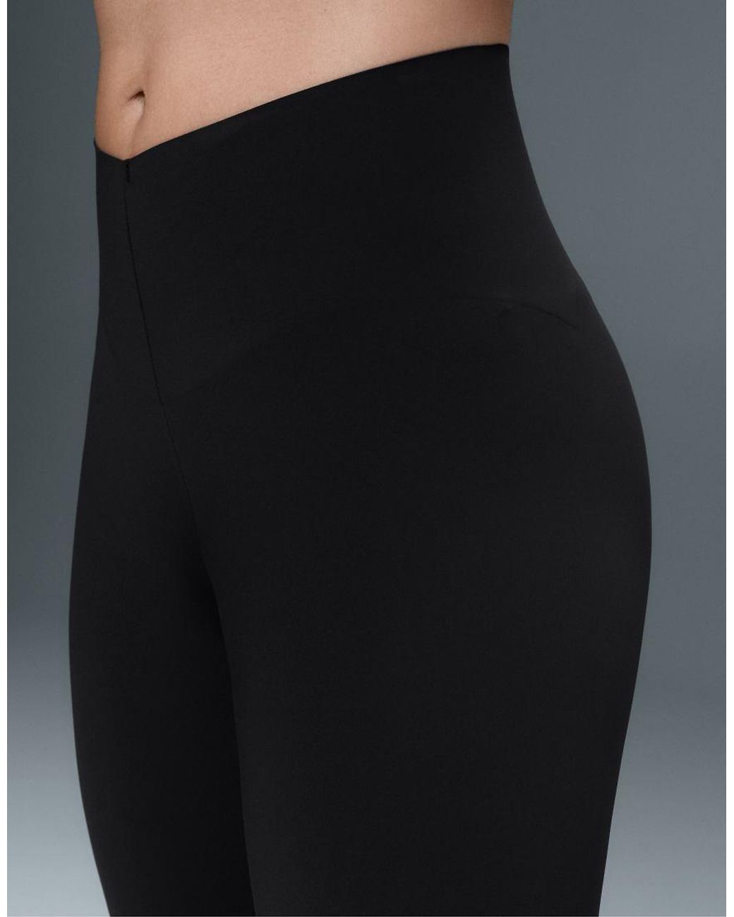 Oysho Black V-Cut Light-Touch 65Cm Ankle-Length Leggings