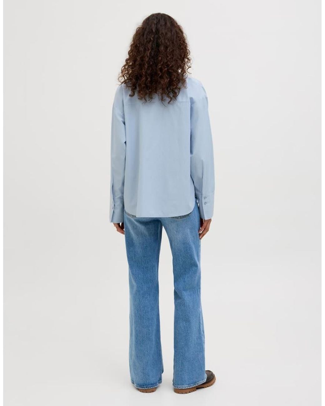 JJXX Blue Poplin Shirt