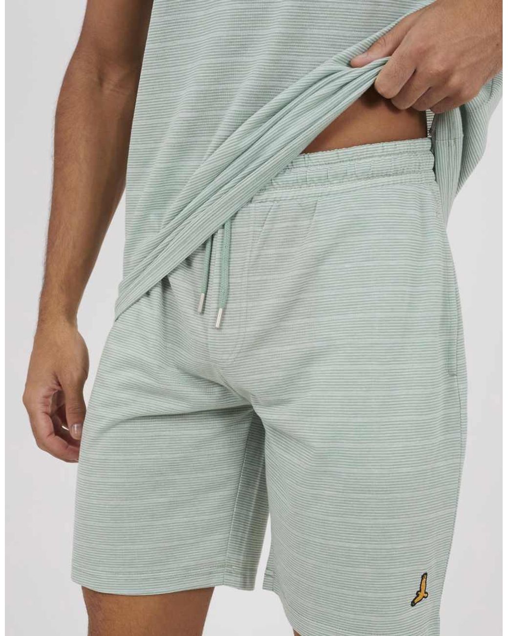 Brave Soul Blue Jacquard Shorts for men