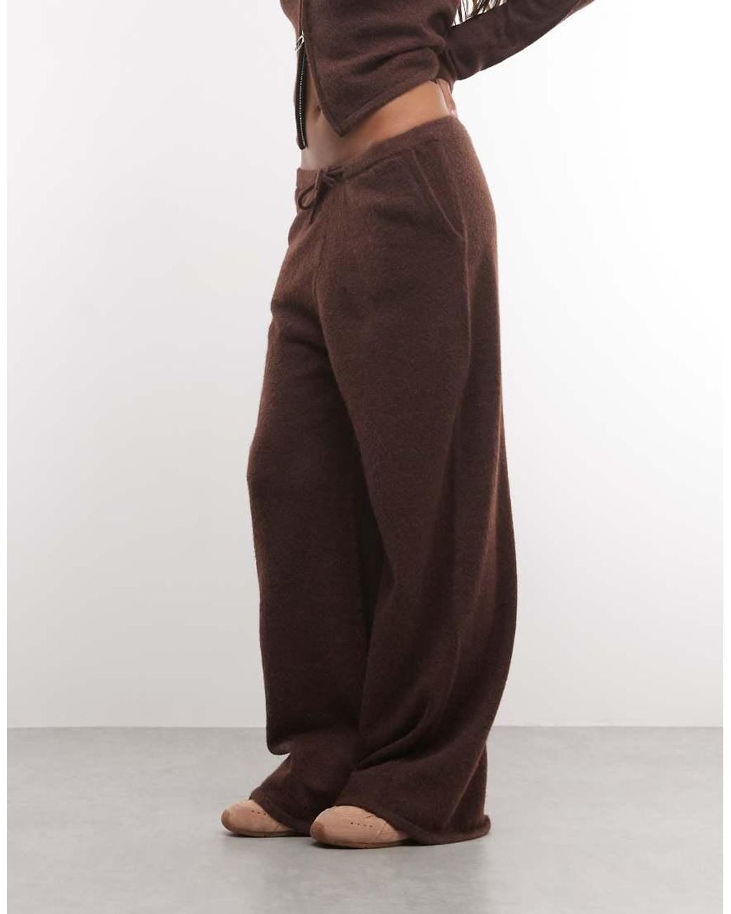 Collusion Brown Knitted Sweatpants