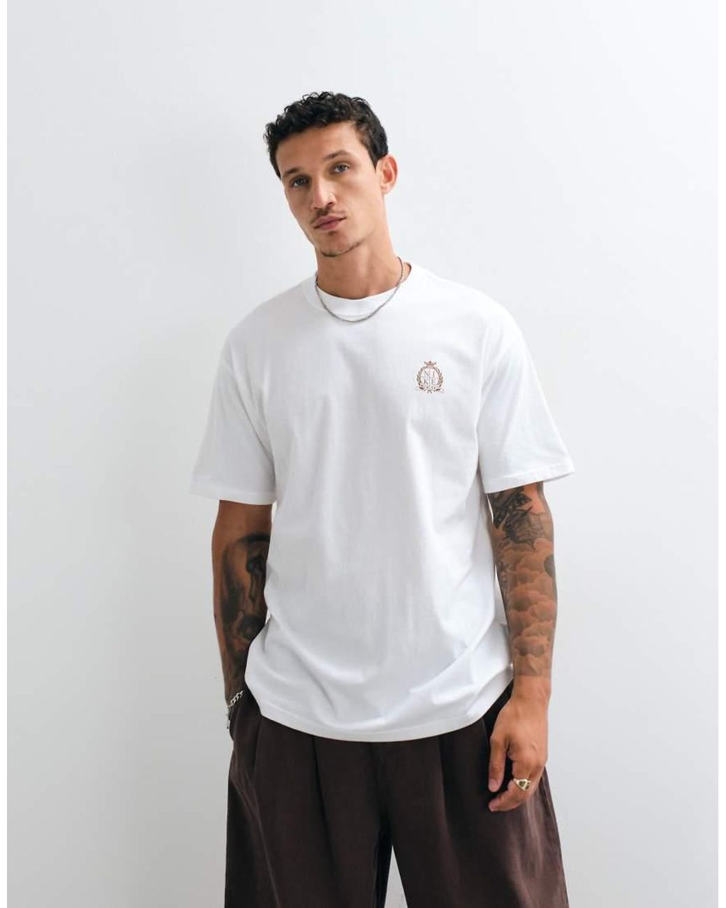 Nike White Club Ncc Backprint Logo T-Shirt for men