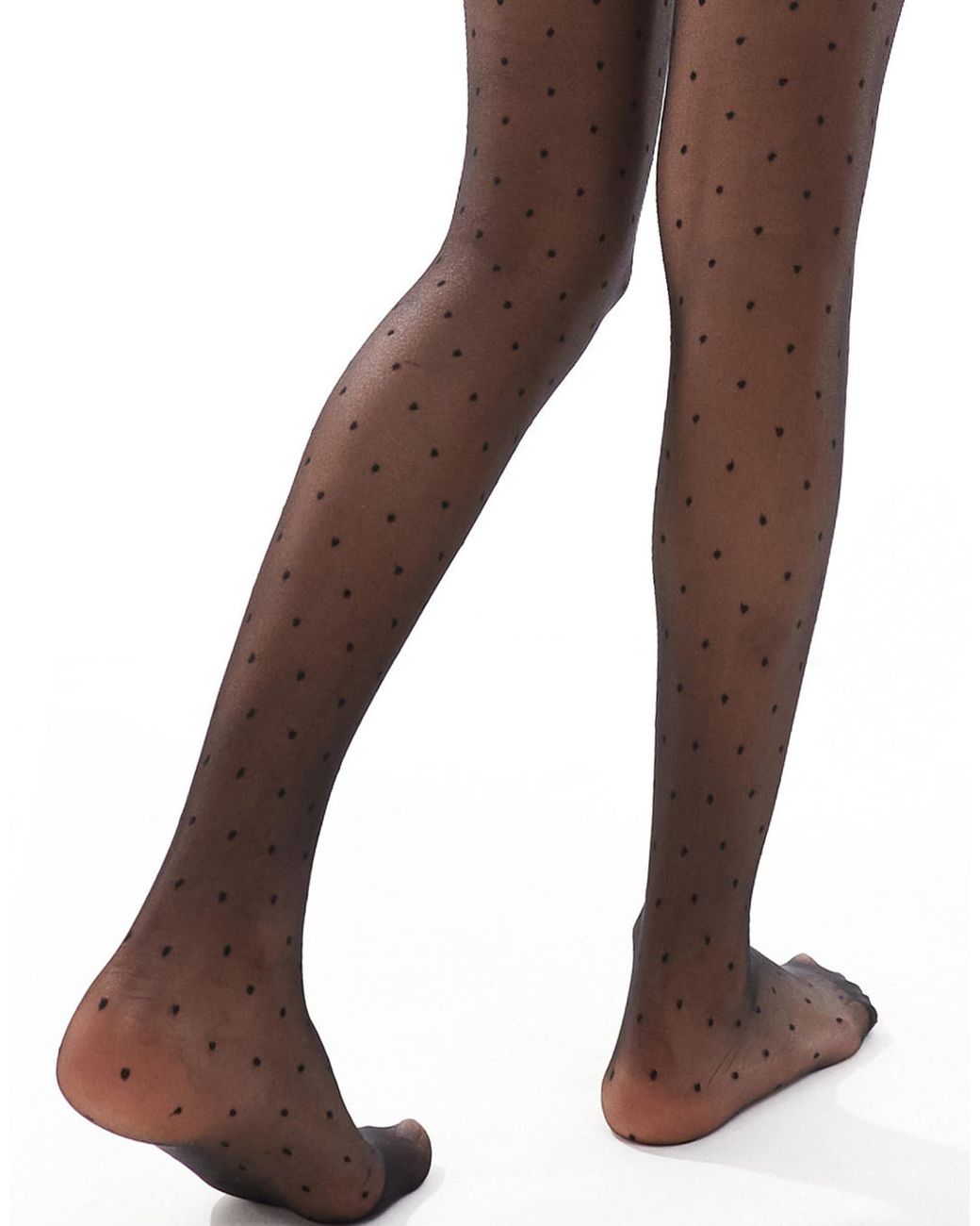 ASOS Black – strumpfhose mit kleinen punkten