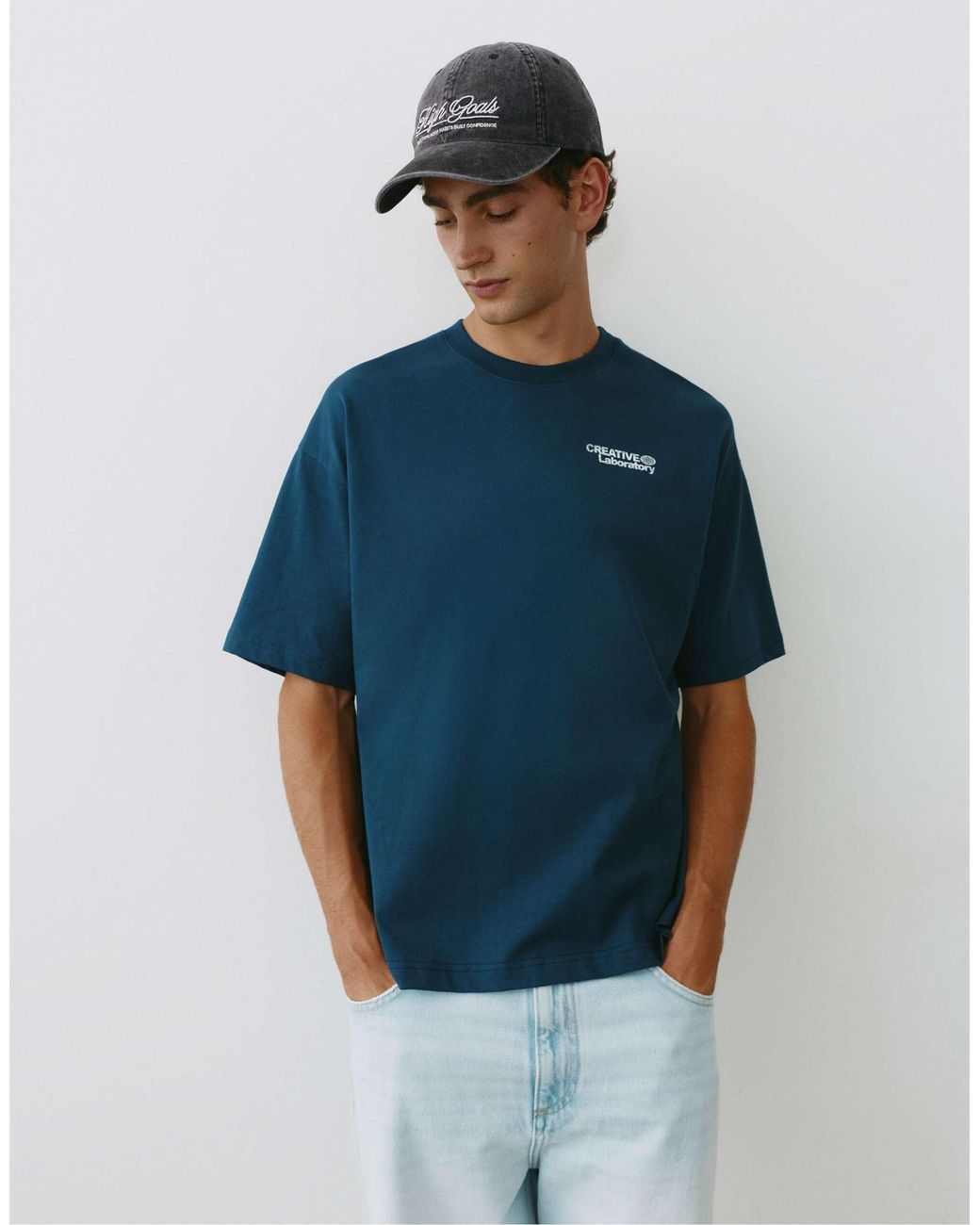 Casquette brodée e « high goals » Pull&Bear pour homme en coloris Blue