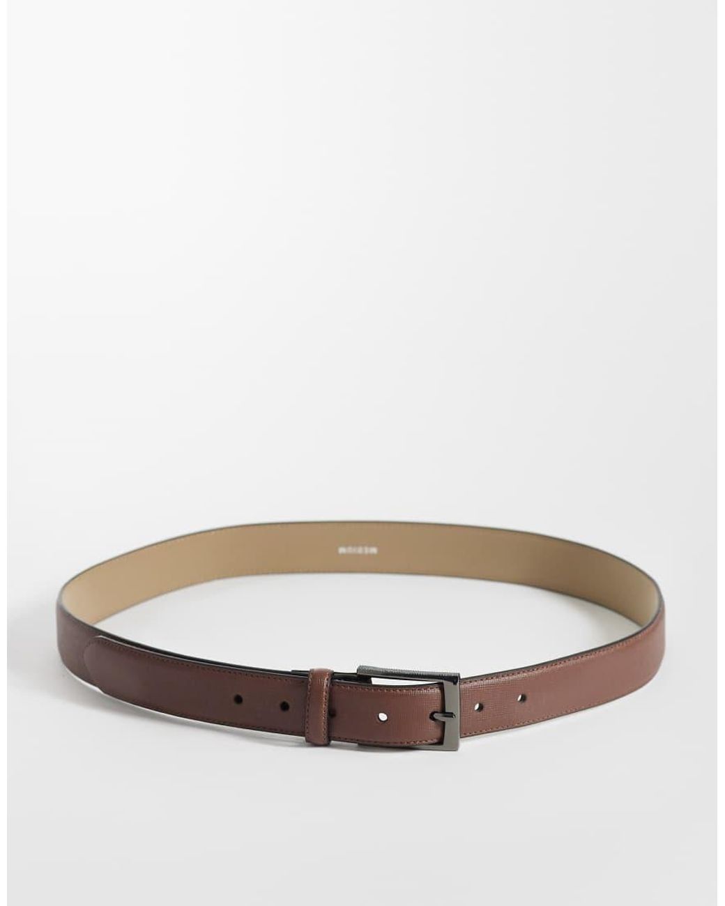 River Island Brown Textured Belt for men