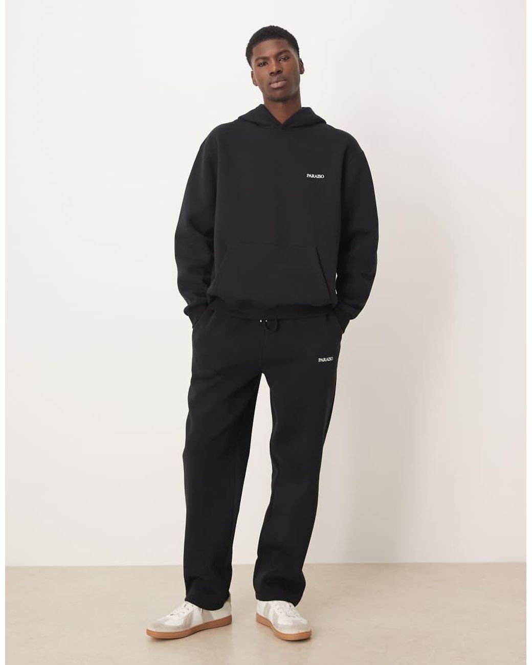 ASOS Black Co-ord Oversized jogger With Print for men