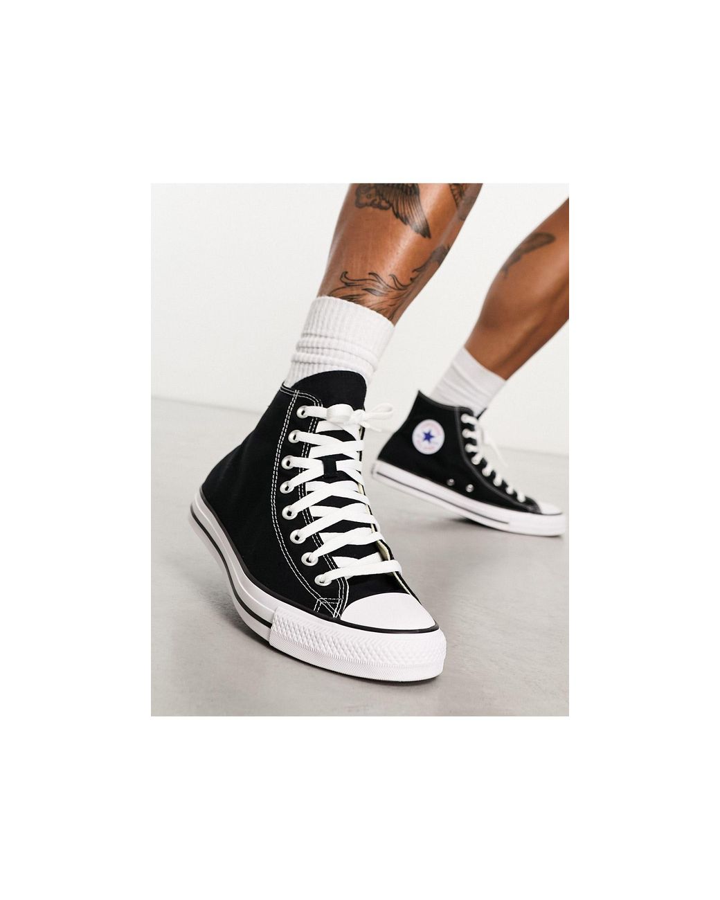 Converse Chuck Taylor All Star Hi Wide Fit Unisex Sneakers in White | Lyst
