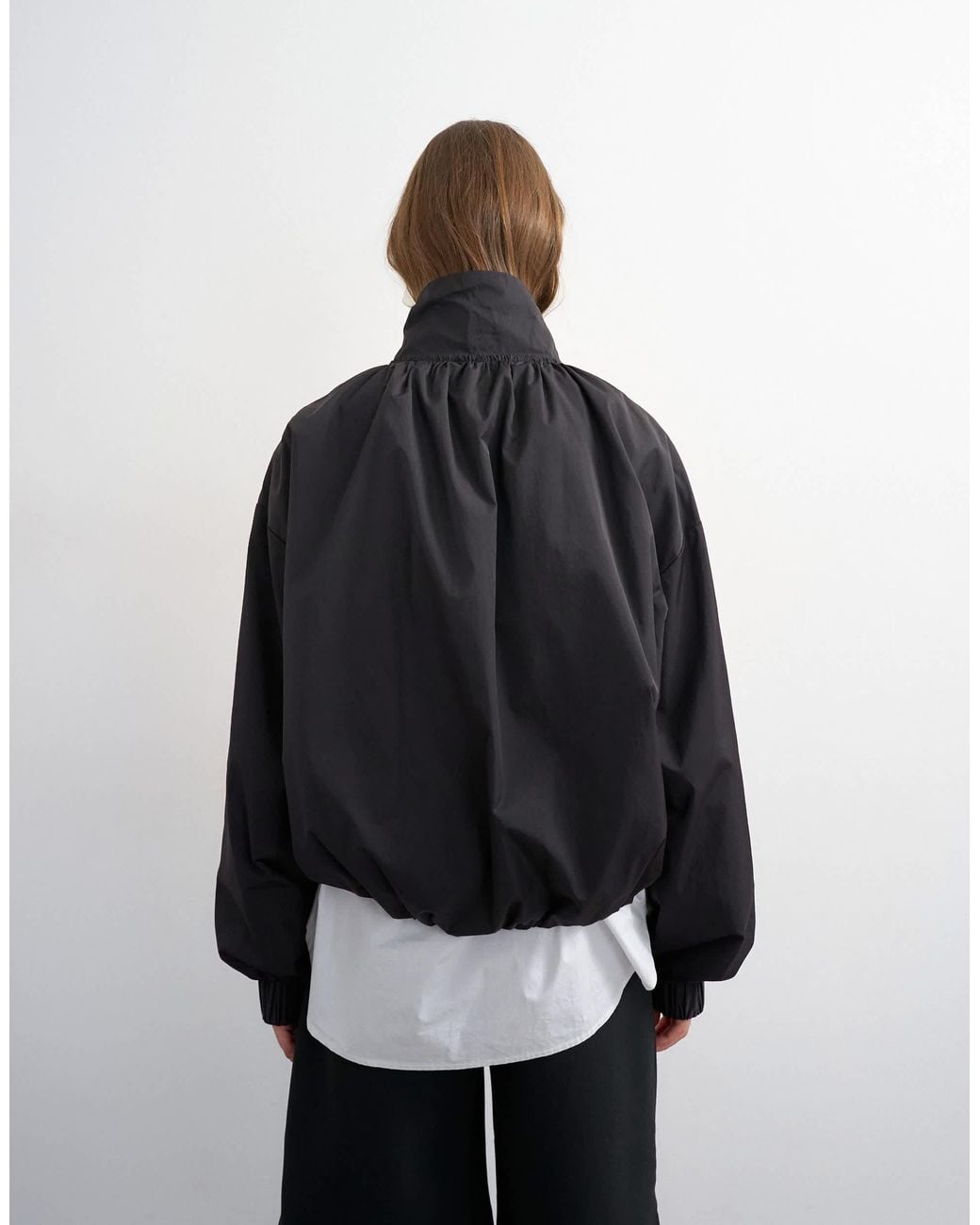 TOPSHOP Black Techy Windbreaker