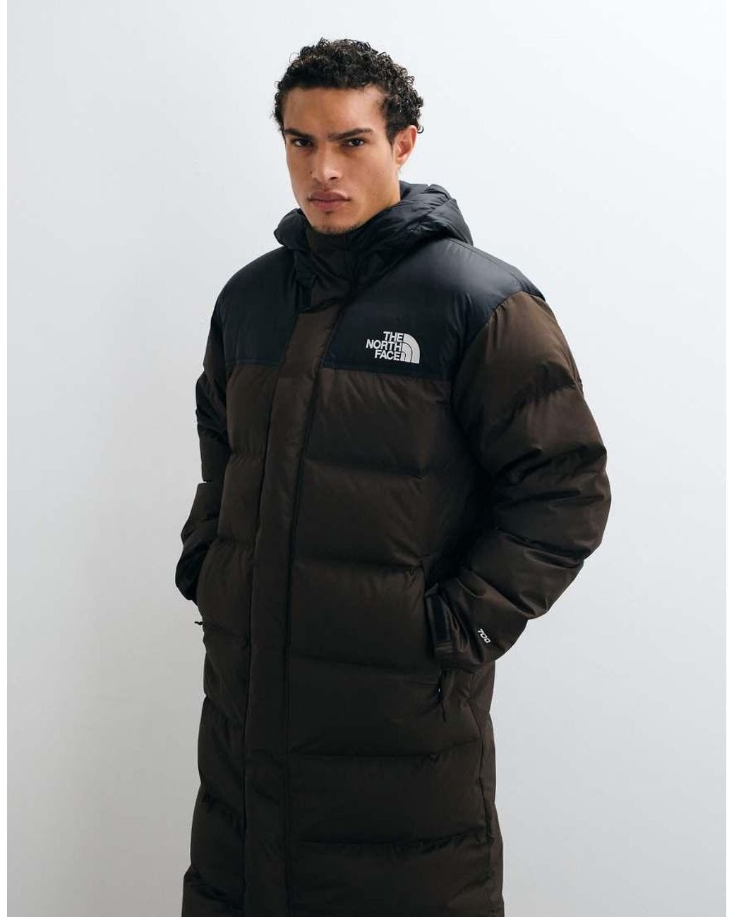 The North Face Black Nuptse Parka Jacket for men