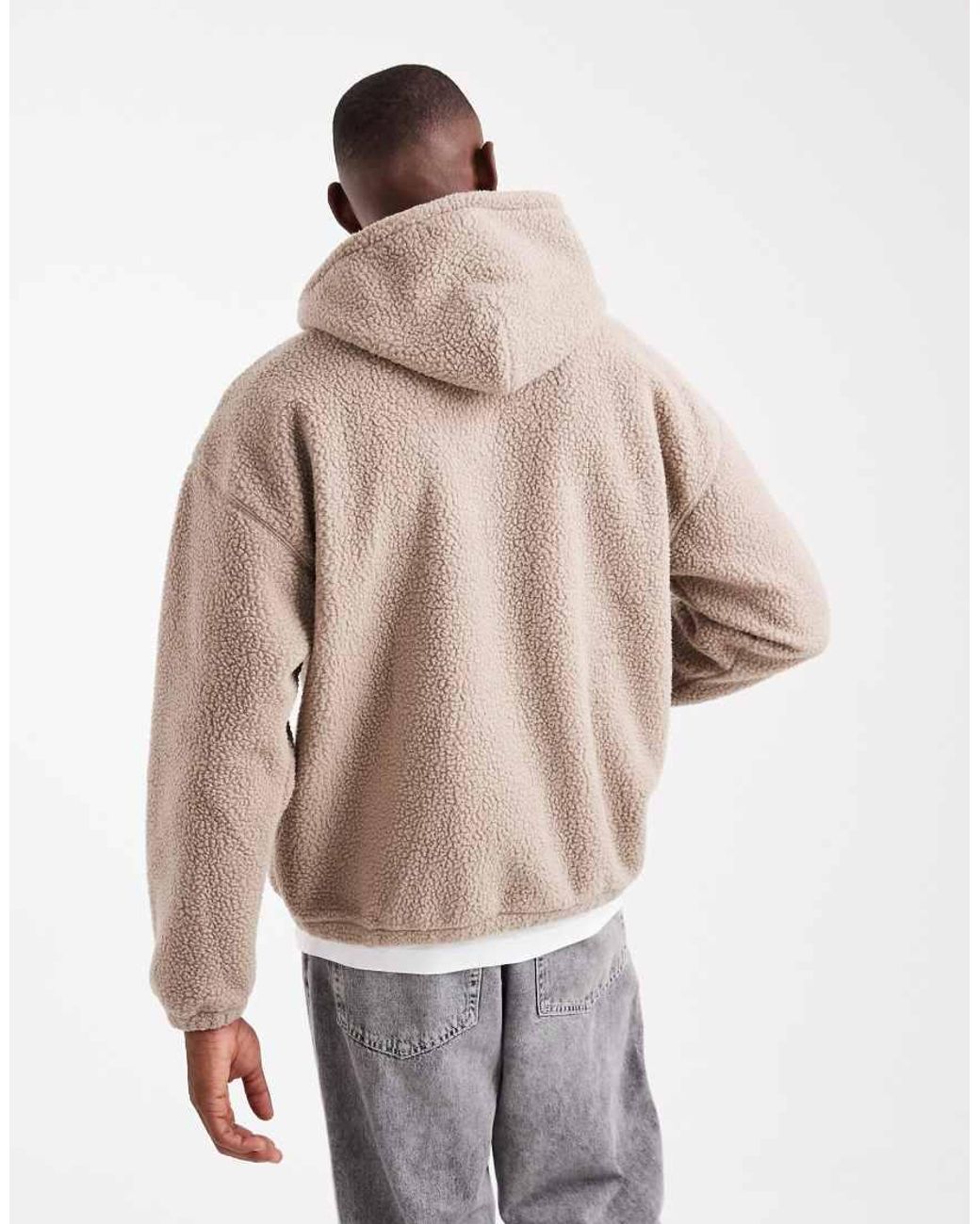 Levi's Natural Tonal Logo Borg Hoodie for men