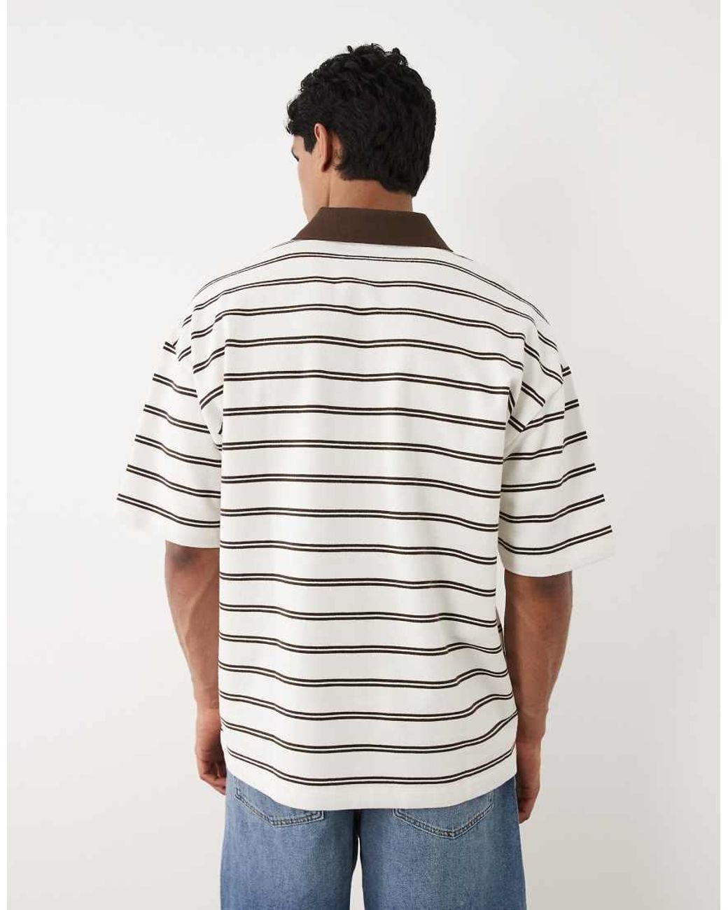ASOS Multicolor Heavyweight Oversized Polo for men